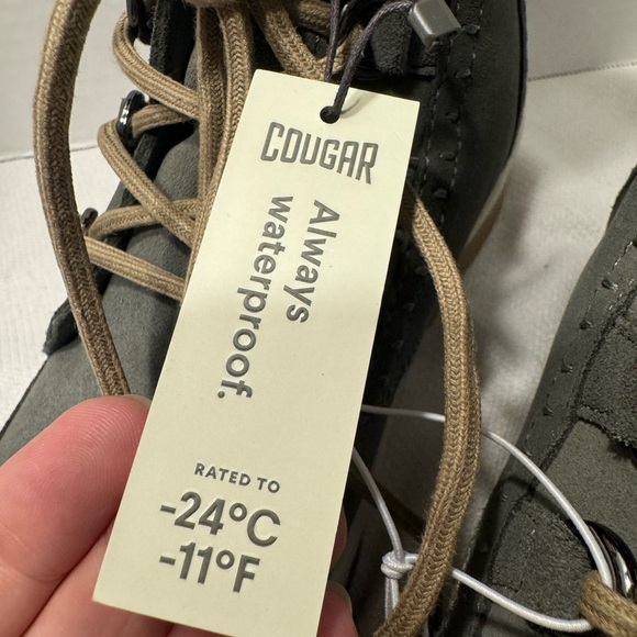 NWT Women's Cougar Vanetta Suede Waterproof Winter Boots, Size 10, Moss - Picture 2 of 16